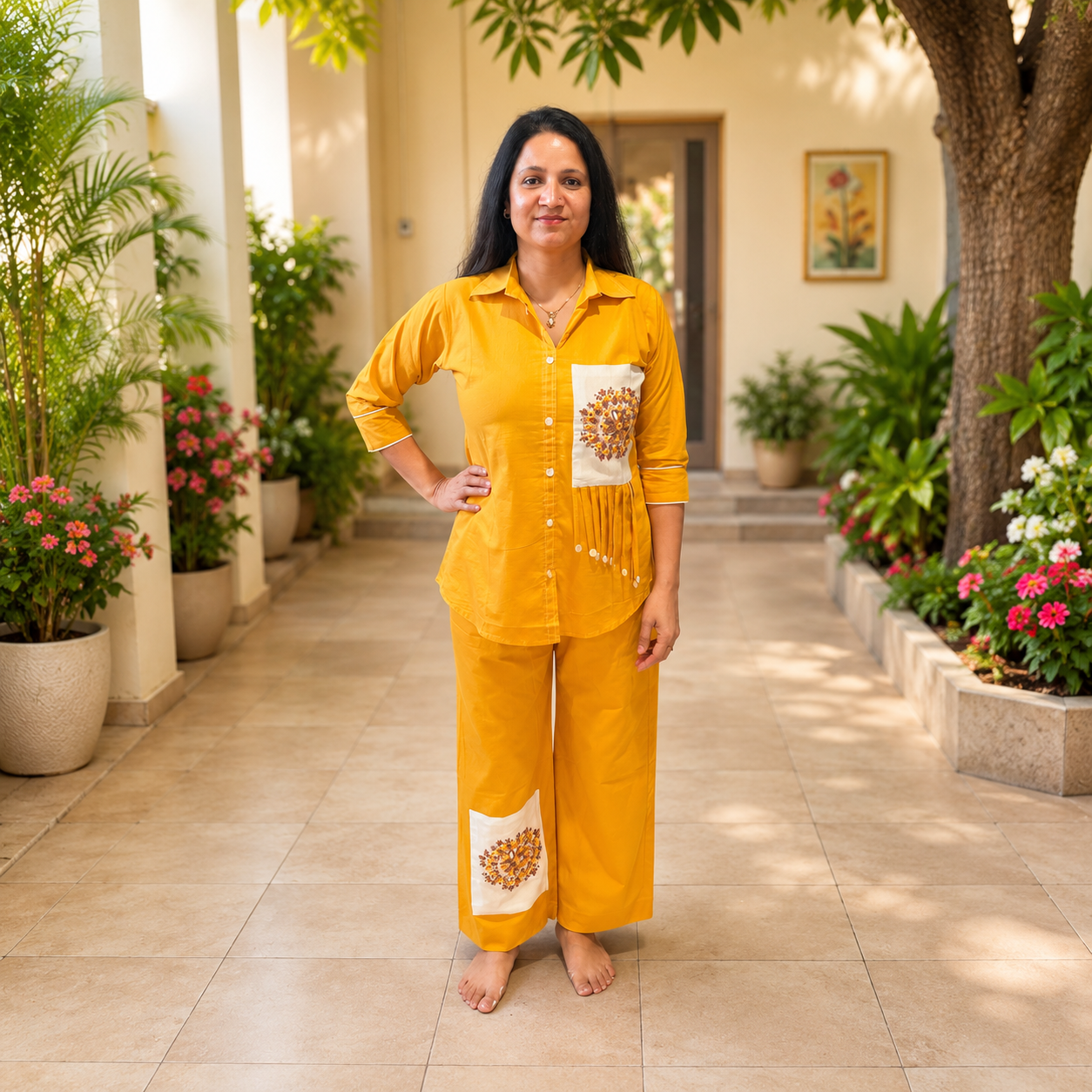 Premium Women's Yellow Co-Ord Set - Image 3