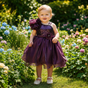 One Shoulder Princess Party Frock