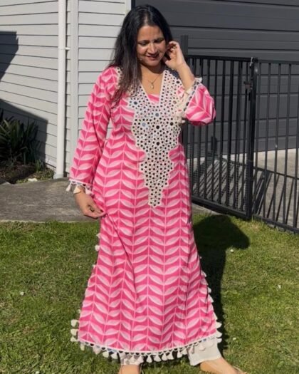 Mirror kurti Pink
