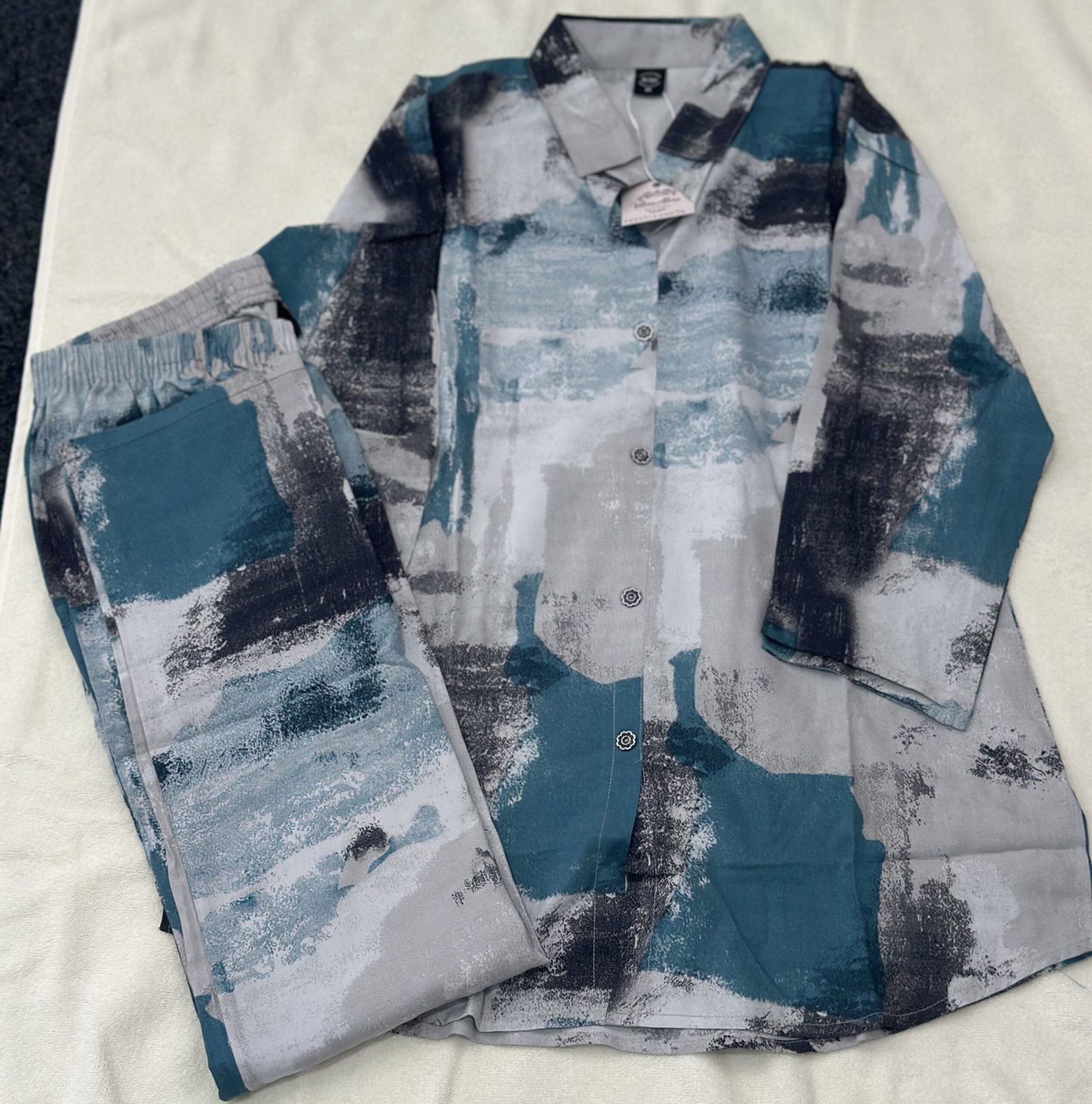 Tiedye print collar cord set