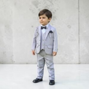 Premium 5-Piece Boys Formal Suit Set