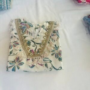Kids Green Floral Farshi Suit